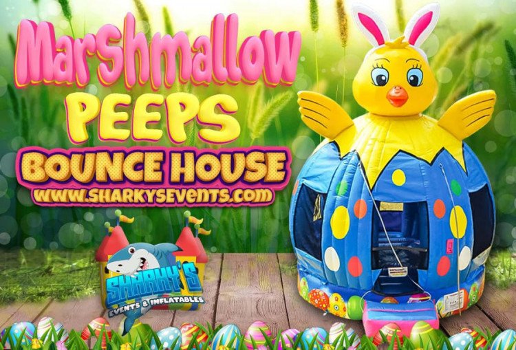 Marshmallow Peeps Bounce House