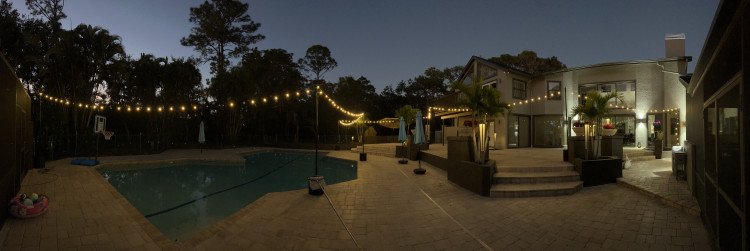 200' String Lighting with Base/Poles