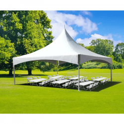 Tent, 6’ table and chair bundle