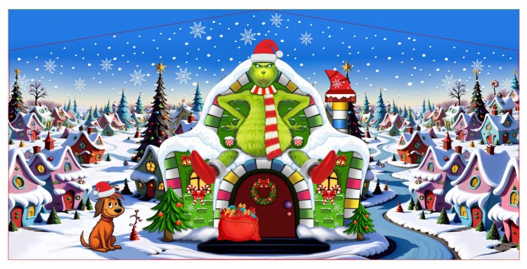 Mean One Bounce House Banner Mean One Bounce House Banner