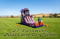 27' Falloween Dual Lane Dry Slide