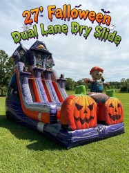27' Falloween Dual Lane Dry Slide