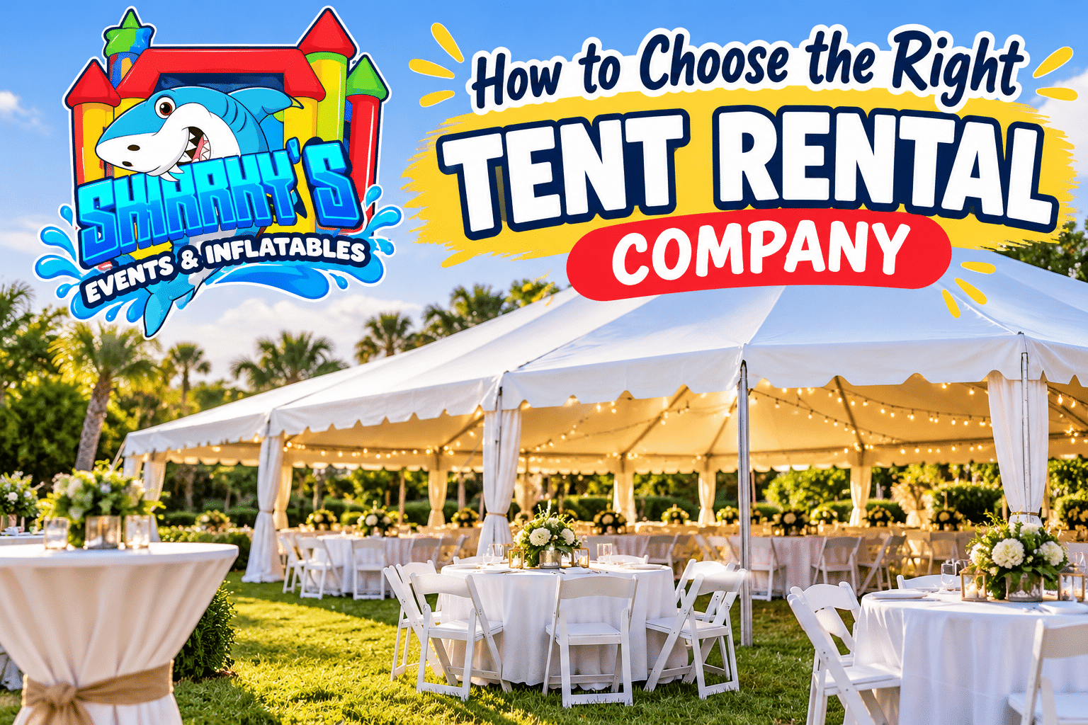 How to Choose the Right Tent Rental Company in Sarasota, FL | Sharky’s Events