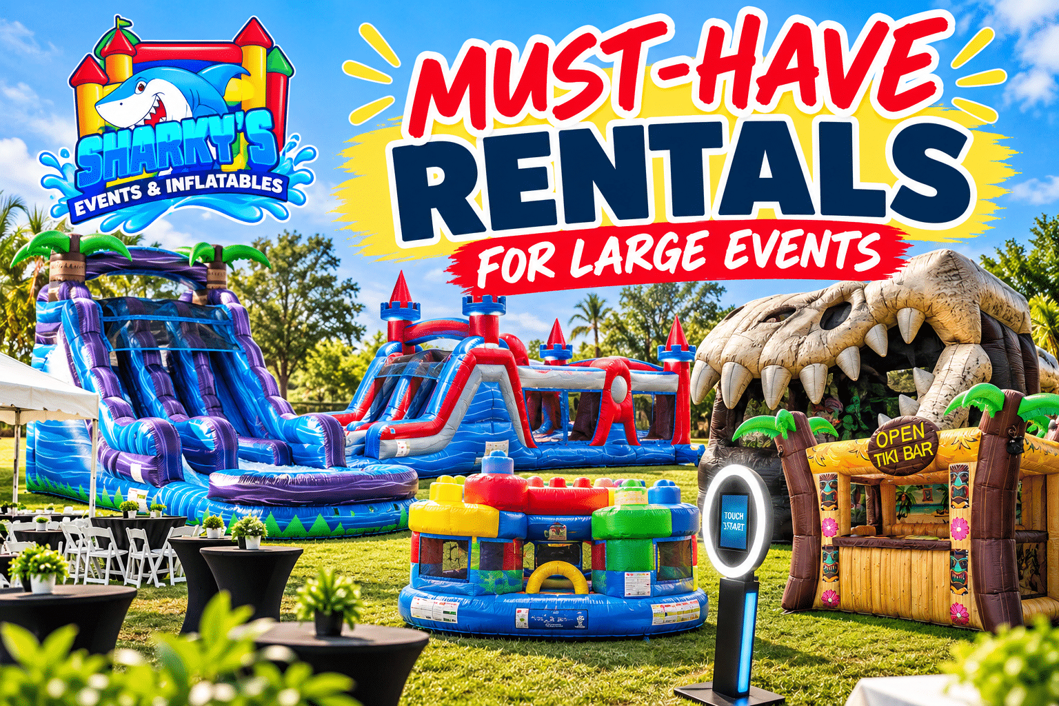 Must Have Rentals for Large Events in Tampa, FL | Sharky’s Events